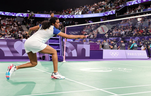 Sindhu's campaign in women's singles ends after loss to China's He Bing Jiao in pre-quarterfinals round of badminton competitions in the Olympic Games in Paris, France, on Thursday. Photo credit: IANS