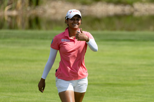 Pranavi Urs picks up the pace as she eyes a chance at a top-10 finish in Taoyuan, Chinese Taipei. Photo credit:  www.golfxyz.in 