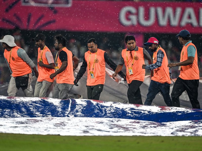 Royal Challengers Bengaluru (RCB) bring in Josh Hazlewood for Duffy as Rajasthan Royals elect to bowl in Match 16 of Indian Premier League 2026 in Guwahati on Friday. Photo credit: IANS 