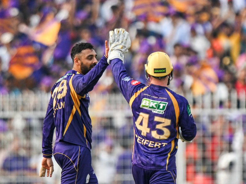 IPL 2026: KKR spinners trigger RR’s collapse, restrict them to 155/9
