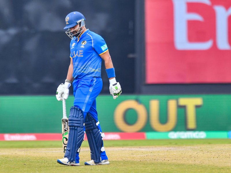 United Arab Emirates (UAE) captain Muhammad Waseem fined 15 percent match fee for ICC Code of Conduct breach. Photo credit: ICC