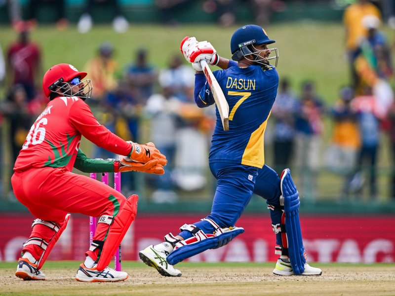 टी20 विश्व कप: दासुन शनाका का रिकॉर्ड अर्धशतक, श्रीलंका ने ओमान को दिया 226 रन का लक्ष्य 