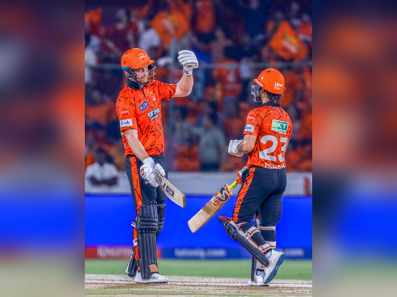 Heinrich Klaasen credits ‘Travishek’ for fantastic start after guiding Sunrisers Hyderabad to 235/4 against Punjab Kings in the Indian Premier League (IPL) 2026 at the Rajiv Gandhi International Stadium in Hyderabad on Wednesday. Photo credit: IANS 