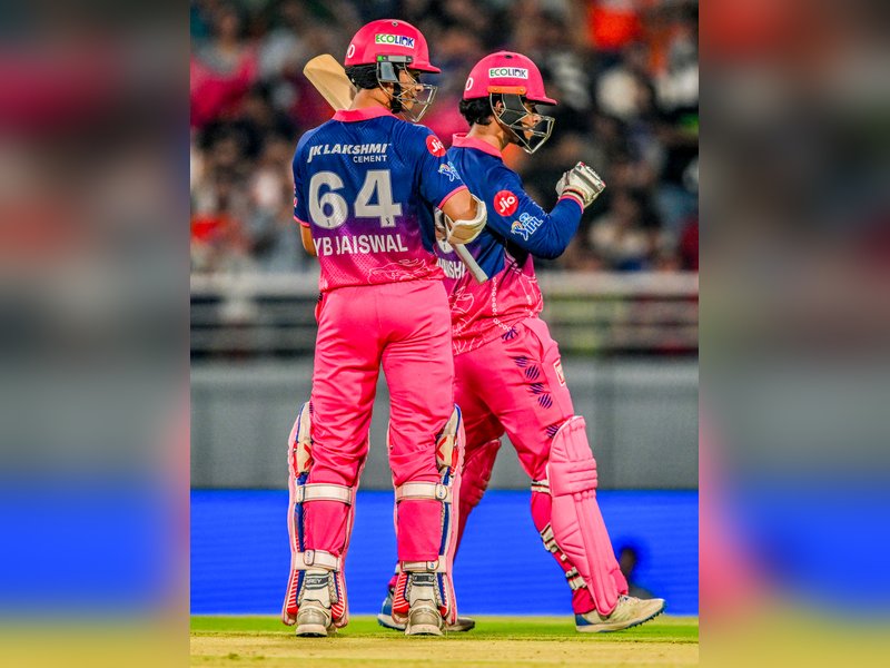 Vaibhav Sooryavanshi breaks Chris Gayle’s all-time sixes record in T20 cricket, batting for Rajasthan Royals against Sunrisers Hyderabad in Eliminator match of the at the Indian Premier League (IPL) 2026 in New Chandigarh on Wednesday. Photo credit: IANS 