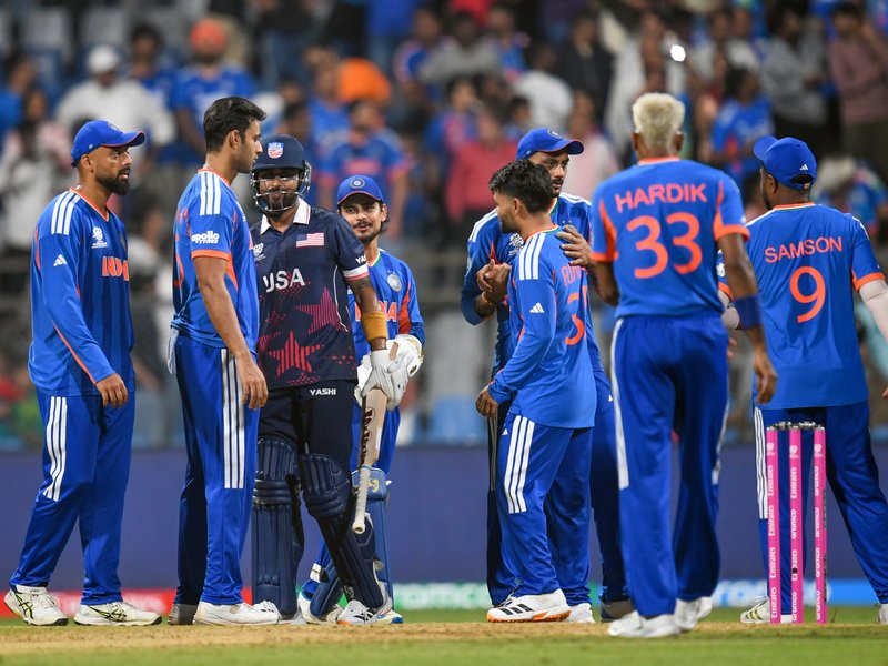 T20 WC: Siraj's 3-29 after Surya's 84* help India beat USA by 29 runs