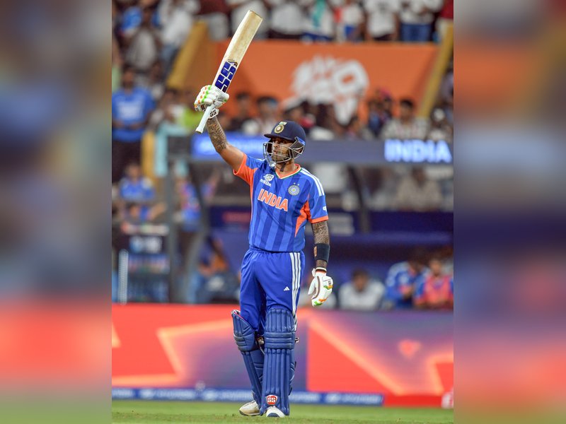 T20 WC: Skyrocketing Surya scores fifty as India struggle against USA in opener