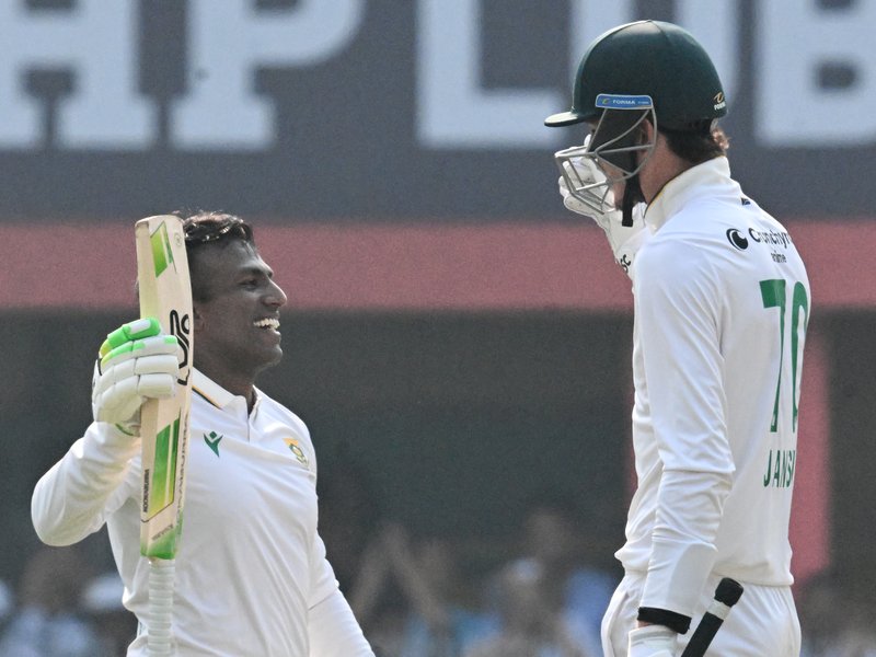 2nd Test: Muthusamy’s 109, Jansen’s 93 take South Africa to 489 against India