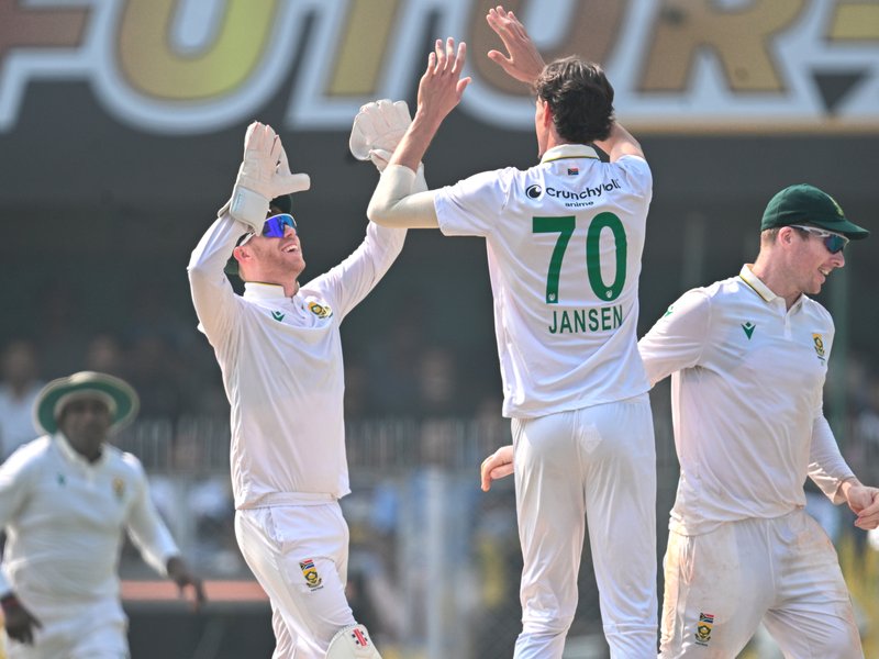 गुवाहाटी टेस्ट : मार्को जानसेन ने लगाया 'छक्का', साउथ अफ्रीका के पास 314 रन की लीड