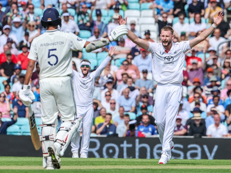 5th Test: Gus Atkinson bags five-wicket haul as England bowl India out for 224