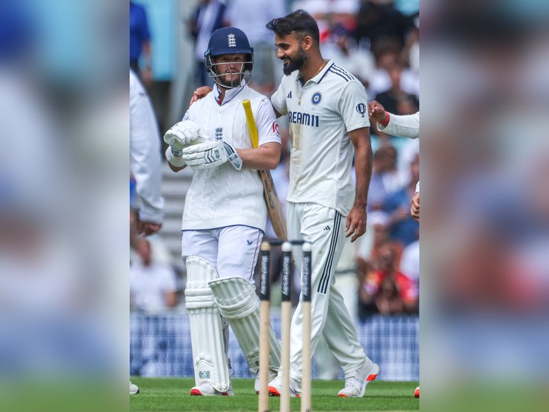 'You played a very good innings, now go and take a rest': Akash Deep explains send-off to England opener Ben Duckett in Oval Test of the Anderson-Tendulkar Trophy series. Photo credit: IANS