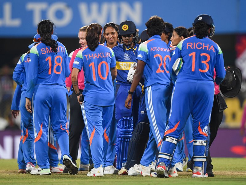Brilliant all-round performance by Deepti Sharma, Sneh Rana and Amanjot Kaur helped India outsmart Sri Lanka in the opening match of the ICC Women's ODI World Cup 2025 in Guwahati, Assam, on Tuesday night. Photo credit: IANS photos