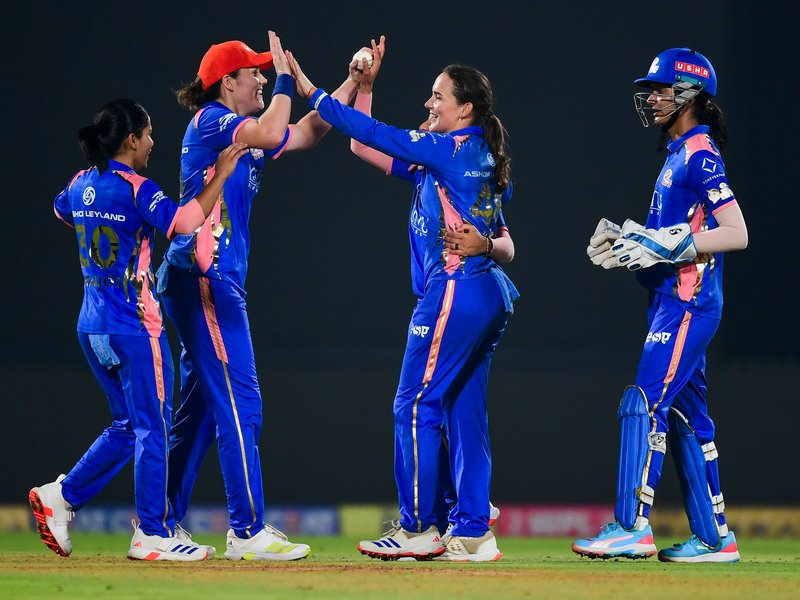 Nat Sciver-Brunt’s century powers Mumbai Indians, past Royal Challengers Bengaluru despite Richa Ghosh’s 90 in the Women's Premier League (WPL) 2026 in Vadodara on Monday. Photo credit: IANS