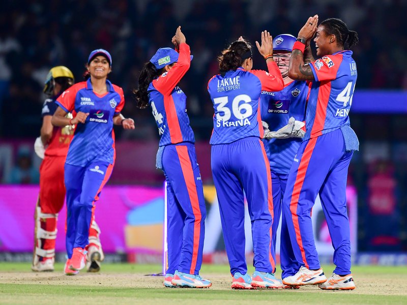 Nandni Sharma takes 3-26 as sensational Delhi Capitals bowl out Royal Challengers Bengaluru for 109 in Match 24 of the 2026 Women’s Premier League (WPL) at the BCA Stadium in Vadodara on Saturday. Photo credit: IANS