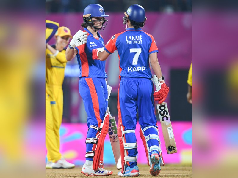 Lizelle Lee, Shafali Verma shine as Laura Wolvaardt secures victory in last-over thriller for Delhi Capitals against UP Warriorz in Women's Premier League (WPL) 2026 in Navi Mumbai on Wednesday. Photo credit: IANS