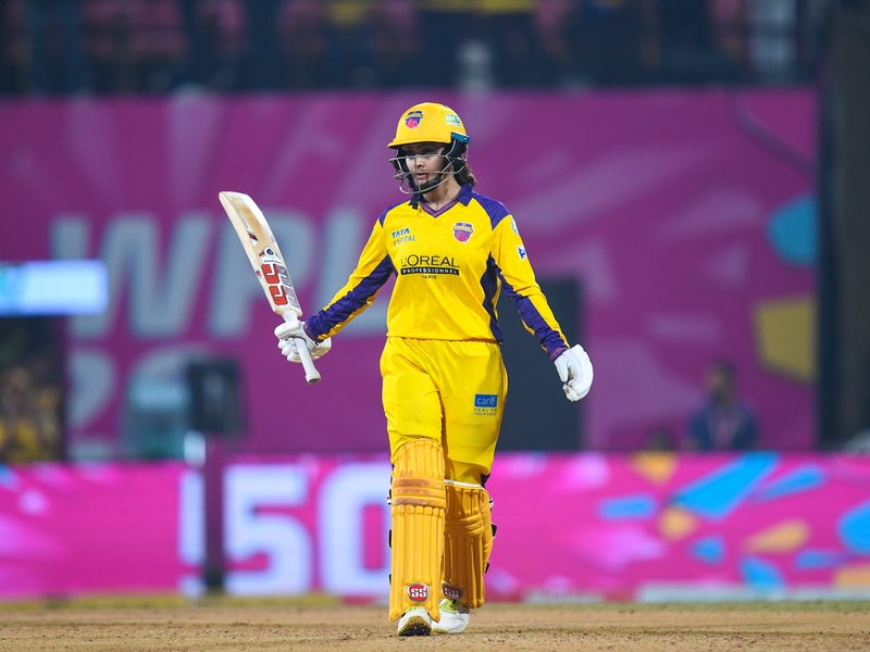 Just got a few boundary balls, sometimes it's just your day, says Harleen Deol after UP Warriorz's victory over Mumbai Indians in Match 8 of the Women's Premier League (WPL) 2026 at the Dr. DY Patil Stadium in Navi Mumbai on Thursday. Photo credit: IANS