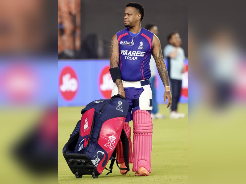 Shimron Hetmyer eager to ‘get across the line’ in close and tough chases for Rajasthan Royals in the Indian Premier League (IPL) 2026 at the Narendra Modi Stadium in Ahmedabad on Saturday. Photo credit: IANS 
