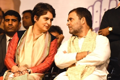 Priyanka Gandhi and Rahul Gandhi