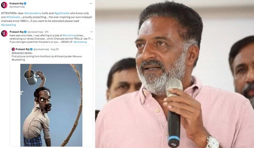 Police complaint against Prakash Raj for objectionable Chandrayaan tweet