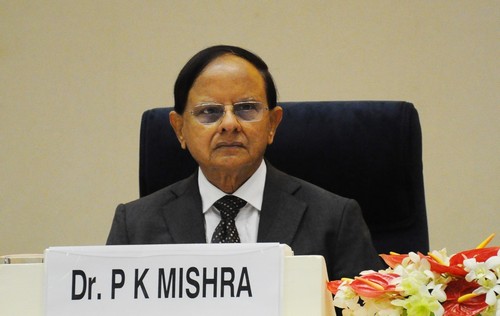 New Delhi: Principal Secretary to Prime Minister PK Mishra during the valedictory session and awards ceremony on the occasion of 16th Civil Services Day, in New Delhi on Friday, April 20, 2023. (Photo:Qamar Sibtain/ IANS)