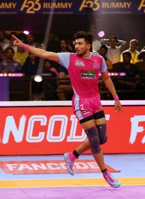 Arjun Deshwal named captain of Jaipur Pink Panthers in upcoming Season 11, set to start at the Gachibowli Indoor Stadium in Hyderabad. Photo credit: PKL
