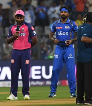 Rajasthan Royals win toss, elect to bowl first against Mumbai Indians