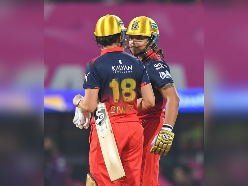 Destructive Grace Harris helps Royal Challengers Bengaluru (RCB) beat UP Warriorz and go top of the table with second win in Women's Premier League (WPL) 2026 at the Dr. DY Patil Sports Academy in Navi Mumbai on Monday. Photo credit: IANS