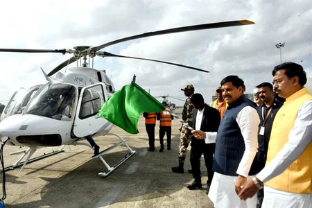 मध्य प्रदेश में पर्यटकों के लिए शुरू हुई हेलीकॉप्टर सेवा