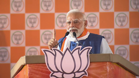 राजद ने कांग्रेस की कनपटी पर कट्टा रखकर मुख्यमंत्री पद चोरी किया प्रधानमंत्री मोदी