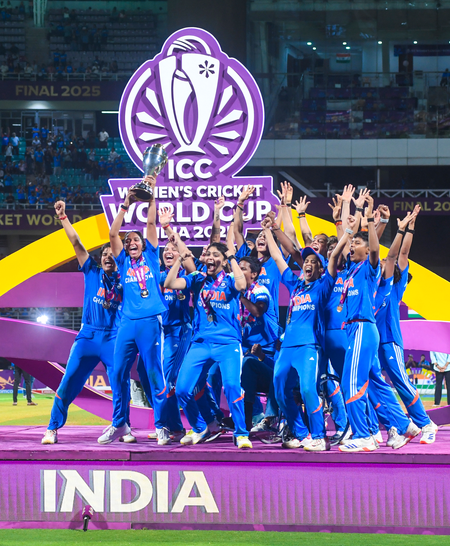 Women in Blue, World Champions: Tech titans Sundar Pichai, Satya Nadella hail India’s historic World Cup win