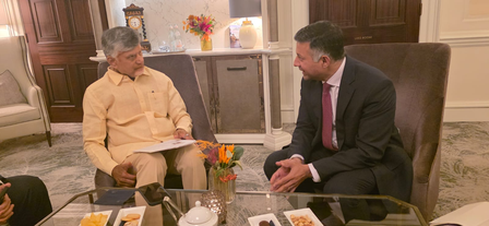 Andhra CM Naidu discusses partnership with UK universities
