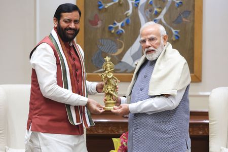 हरियाणा के मुख्यमंत्री नायब सिंह सैनी ने दिल्ली में प्रधानमंत्री नरेंद्र मोदी से मुलाकात की