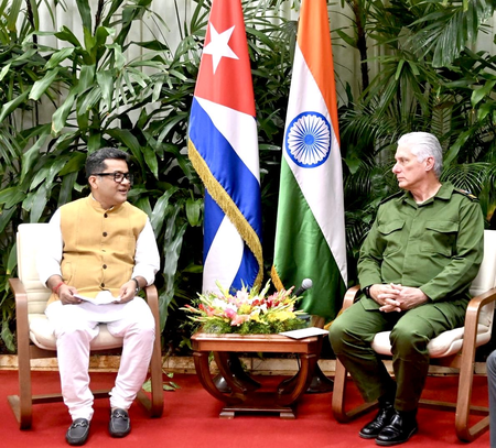 MoS Margherita calls on Cuban President, discusses bilateral cooperation
