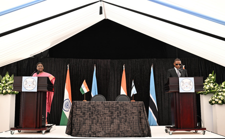 India 'mother of democracy', steadfast source of inspiration: Botswana President (Ld)