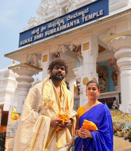 कुक्के सुब्रह्मण्यम स्वामी मंदिर में विग्नेश शिवन और नयनतारा ने की पूजा-अर्चना कुक्के सुब्रह्मण्यम स्वामी मंदिर में विग्नेश शिवन और नयनतारा ने की पूजा-अर्चना