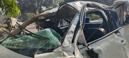 रांची में अनियंत्रित होकर डैम में गिरी कार, तीन पुलिसकर्मियों की मौत