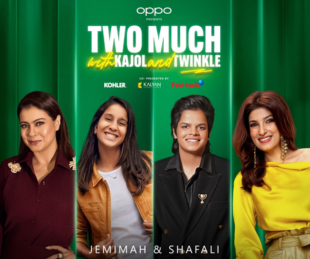 Kajol, Twinkle Khanna to celebrate Cricket World Champions Jemimah Rodrigues, Shafali Verma on a special episode of 'Two Much with Kajol and Twinkle' Kajol, Twinkle Khanna to celebrate Cricket World Champions Jemimah Rodrigues, Shafali Verma on a special episode of 'Two Much with Kajol and Twinkle'