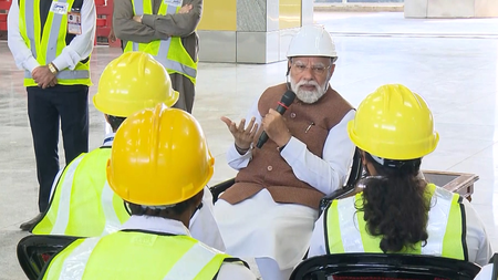 PM Modi interacts with MAHSR team in Surat, hails their role in India’s 1st bullet train project 