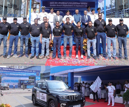 Indian Navy’s ‘Naman’ car rally concludes in Kolkata