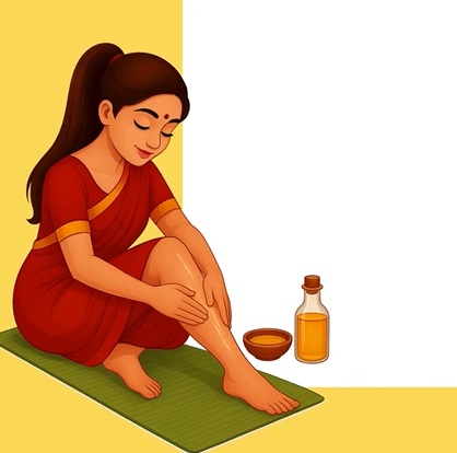 मॉइश्चराइजर से भी खत्म नहीं हो रही सर्दियों में रूखेपन की समस्या?  ‘अभ्यंग है इसका प्राकृतिक समाधान