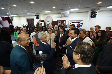 EAM Jaishankar interacts with Indian community in Moscow