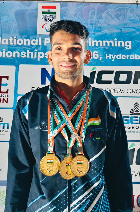राष्ट्रीय पैरा तैराकी चैंपियनशिप हिमांशु नांदल ने जीता सर्वश्रेष्ठ तैराक का पुरस्कार