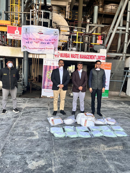 महाराष्ट्र  अंतरराष्ट्रीय ड्रग सिंडिकेट का भंडाफोड़, एनसीबी ने 25 किग्रा नारकोटिक ड्रग्स को जलाकर किया नष्ट