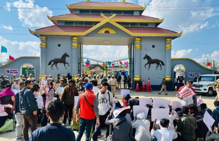 Manipur Sangai festival: 3 injured, two detained as protesters opposing carnival clash with forces