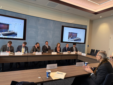 Indian Ambassador meets experts at conservative think tank in Washington