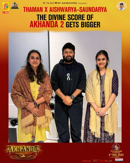 Carnatic legend M S Subbulakshmi's great granddaughters Aishwarya, Saundarya sing in Balakrishna's 'Akhanda 2'