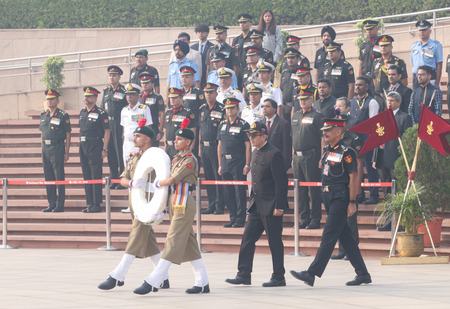 एनसीसी दिवस से पहले कैडेट्स ने शहीदों को किया नमन, डिफेंस सेक्रेटरी ने दी श्रद्धांजलि