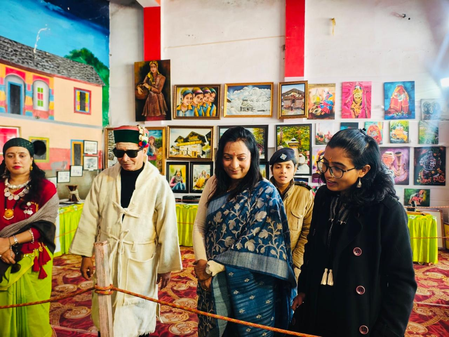 उत्तरकाशी पुलिस अधीक्षक ने मंगसीर बग्वाल उत्सव के दौरान बेटी बग्वाल का उद्घाटन किया