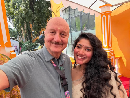Anupam Kher runs into Sai Pallavi, calls her 'real, affectionate, spontaneous'