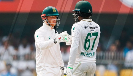 गुवाहाटी टेस्ट  भारत के खिलाफ मुथुसामी-वेरेन की जोड़ी ने टेस्ट क्रिकेट में बनाया रिकॉर्ड