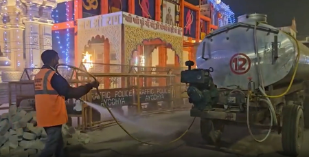 अयोध्या  25 नवंबर को राममंदिर में ध्वजारोहण की तैयारियां जोरों पर, पीएम मोदी के आगमन से उत्साह